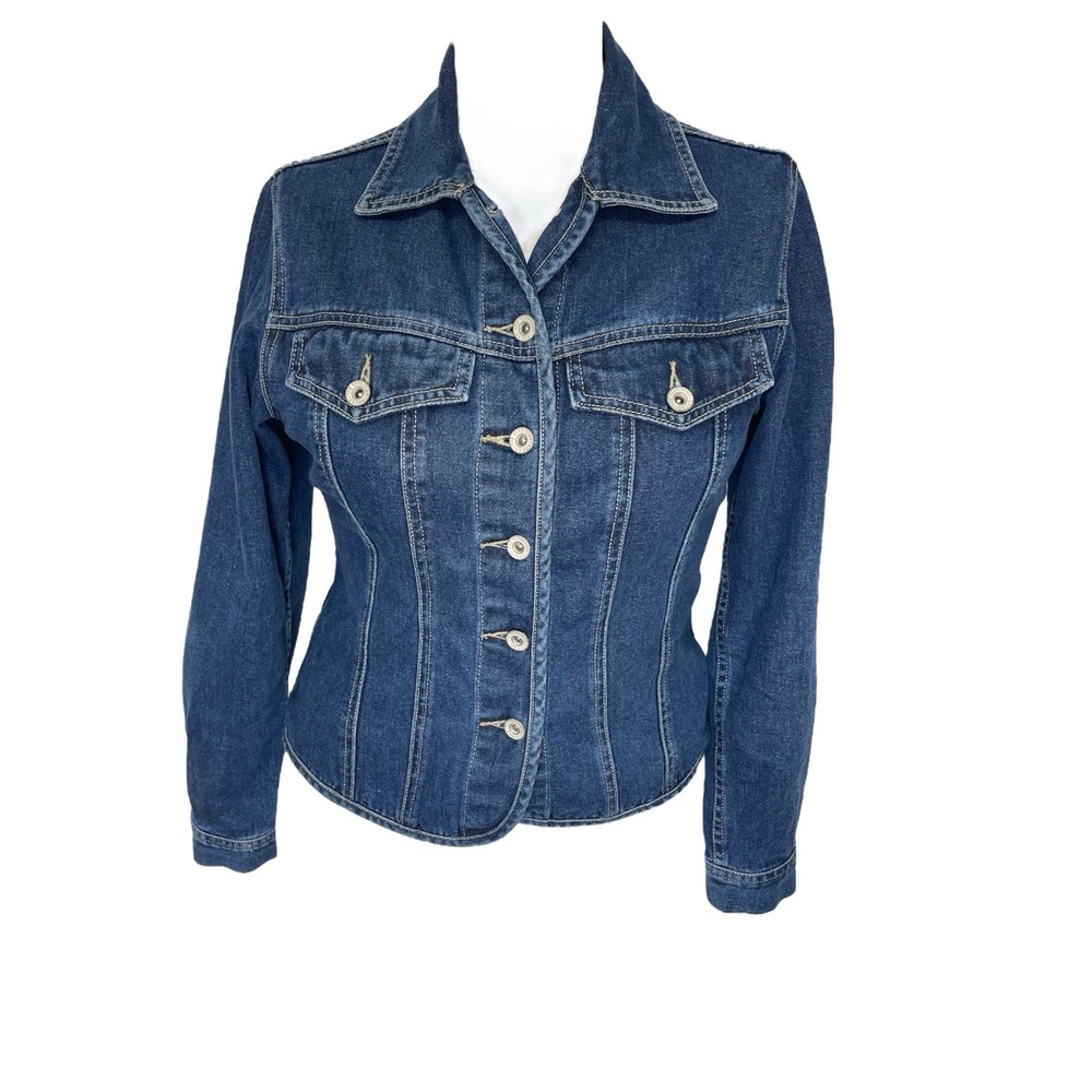 The Territory Ahead‎ Denim Jean  Trucker Jacket Womens Sm Blazer Casual